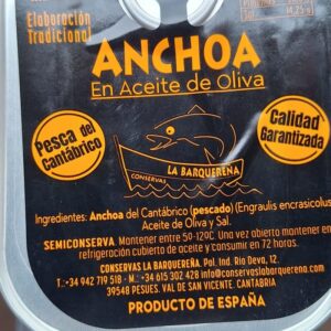 Lata familiar de anchoas de primavera del Cantábrico en aceite de oliva 50g